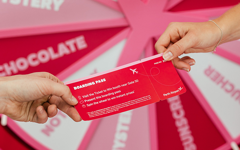 Ticket to Win boarding pass