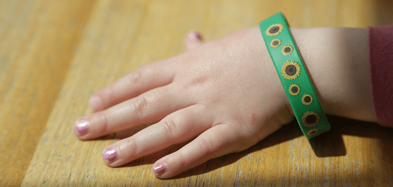 Hidden disabilities wristband