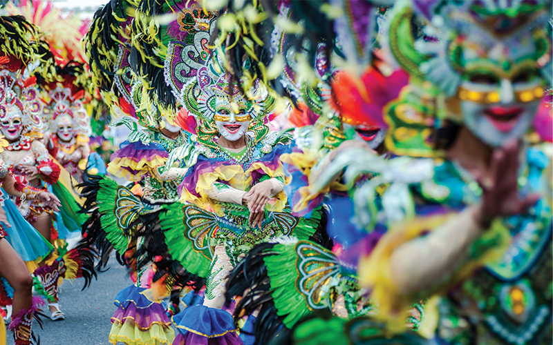 Colourful parades at the Philippines’ MassKara Festival