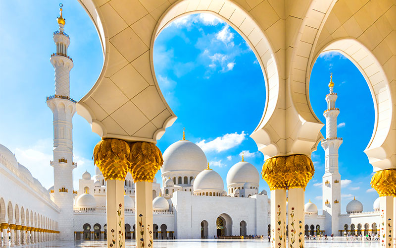 Sheikh Zayed Mosque in Abu Dhabi