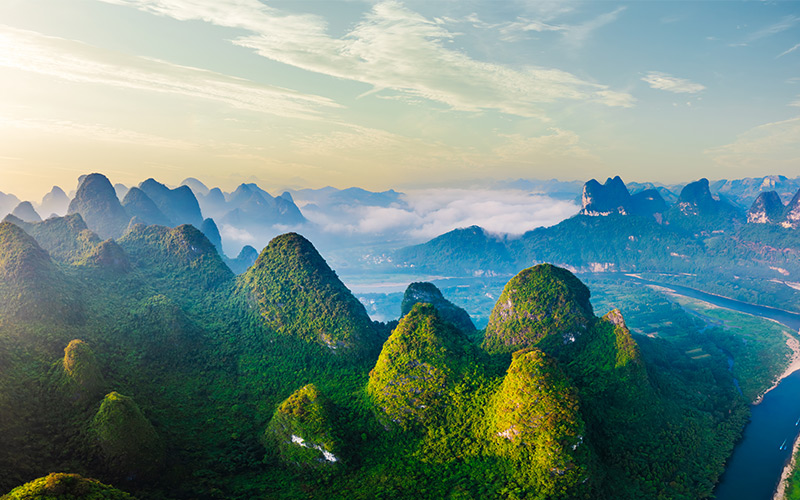 Guilin’s breathtaking karst mountains