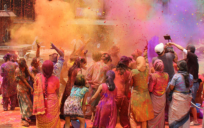 The colour, action and excitement of Holi Festival