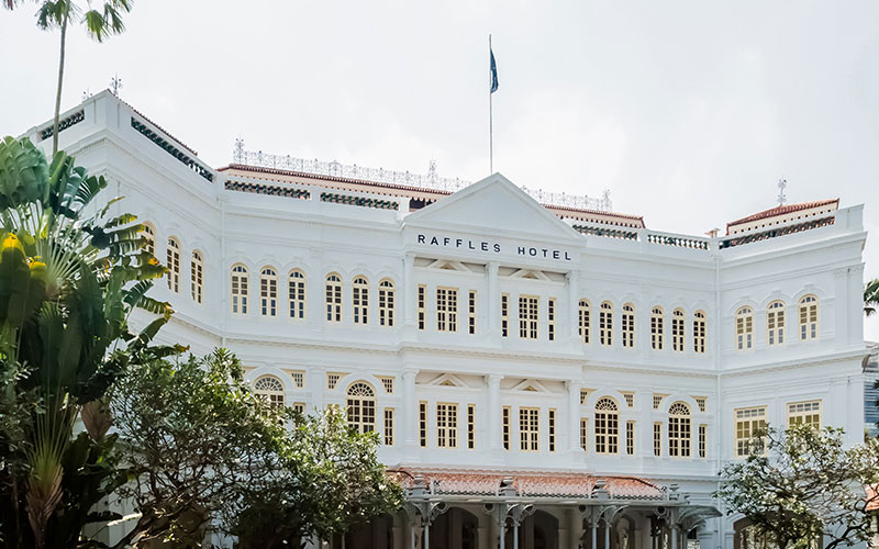 Raffles Hotel front, Singapore