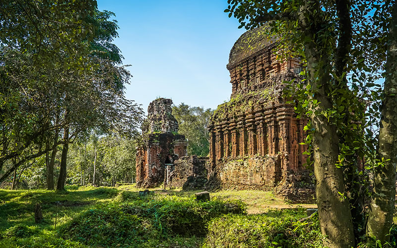 Ruins of UNESCO World Heritage listed My Son Sanctuary