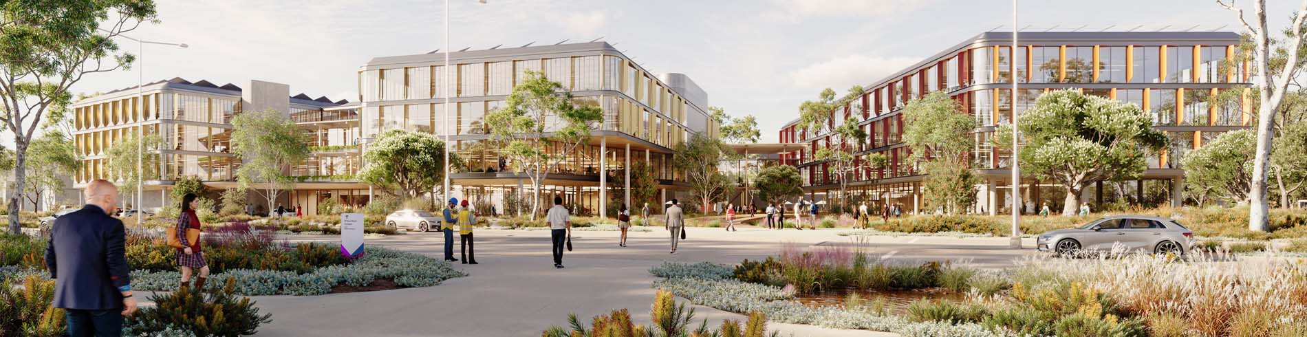 Artist rendering of future Office Campus